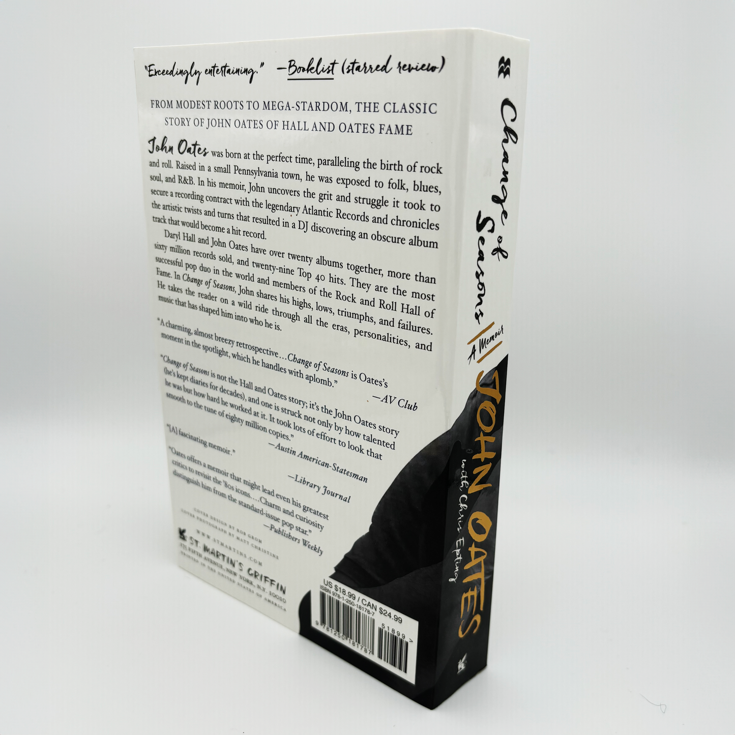 Change of Seasons: A Memoir - Hardcover Book - *Signed*